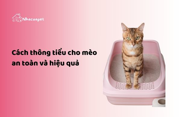 Cách thông tiểu cho mèo an toàn và hiệu quả