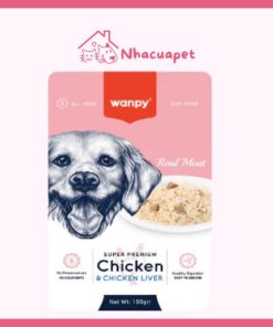 Pate Wanpy Premium vị Gà 80g cho chó
