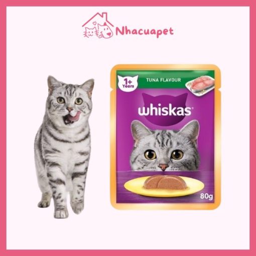 Pate Whiskas Cho Mèo Lớn Gói 80g Cao Cấp