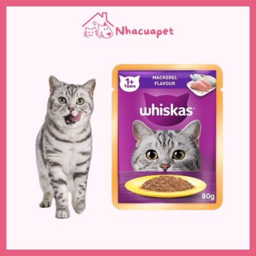 Pate Whiskas Cho Mèo Lớn Gói 80g Cao Cấp