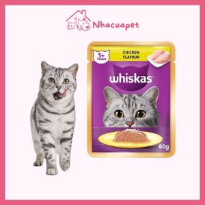 Pate Whiskas Cho Mèo Lớn Gói 80g Cao Cấp