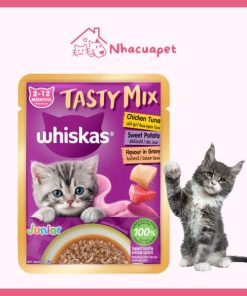 Pate Whiskas Tasty Mix 70g Cho Mèo Con(2)