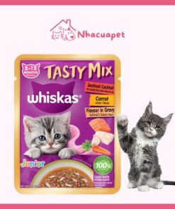 Pate Whiskas Tasty Mix 70g Cho Mèo Con(1)