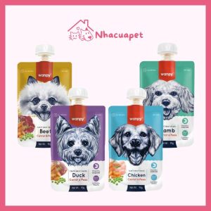 Súp Thưởng Wanpy Nắp Vặn 90g cho chó