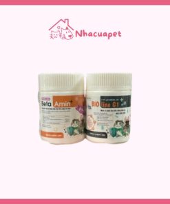 Ecopets Men Bioline G1 & Bột Dinh Dưỡng Beta Amin Tăng Đề Kháng và Ổn Định Đường Ruột