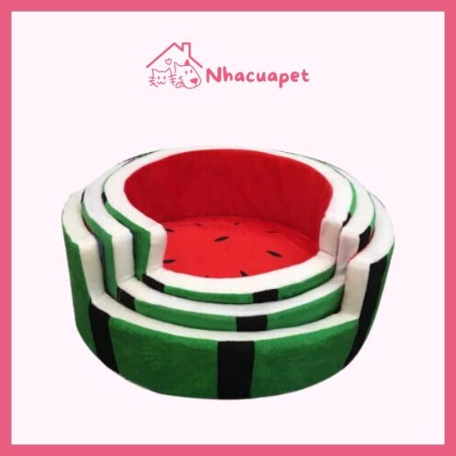 Ổ Đệm Cho Chó Mèo PAW Hình Dưa Hấu