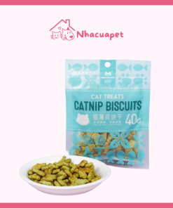 [40g] Bánh Cá Biscuits Catnip Giảm Búi Lông Cho Mèo(1)
