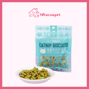 [40g] Bánh Cá Biscuits Catnip Giảm Búi Lông Cho Mèo(1)