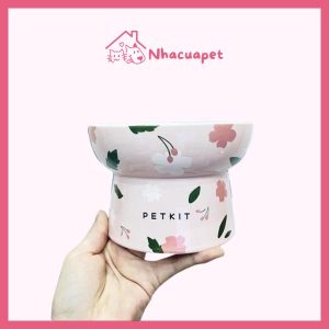 Bát Ăn Chống Gù Sứ Petkit Cho Chó Mèo(3)