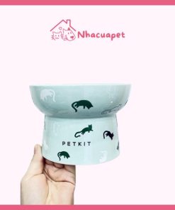 Bát Ăn Chống Gù Sứ Petkit Cho Chó Mèo(2)