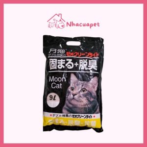 [1 TẢI CÁT NHẬT ĐEN MOONCAT 9L] Cát Vệ Sinh Moon Cat 9L Cho Mèo(3)